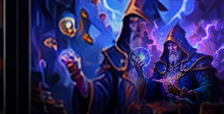 Wizard representing deck building